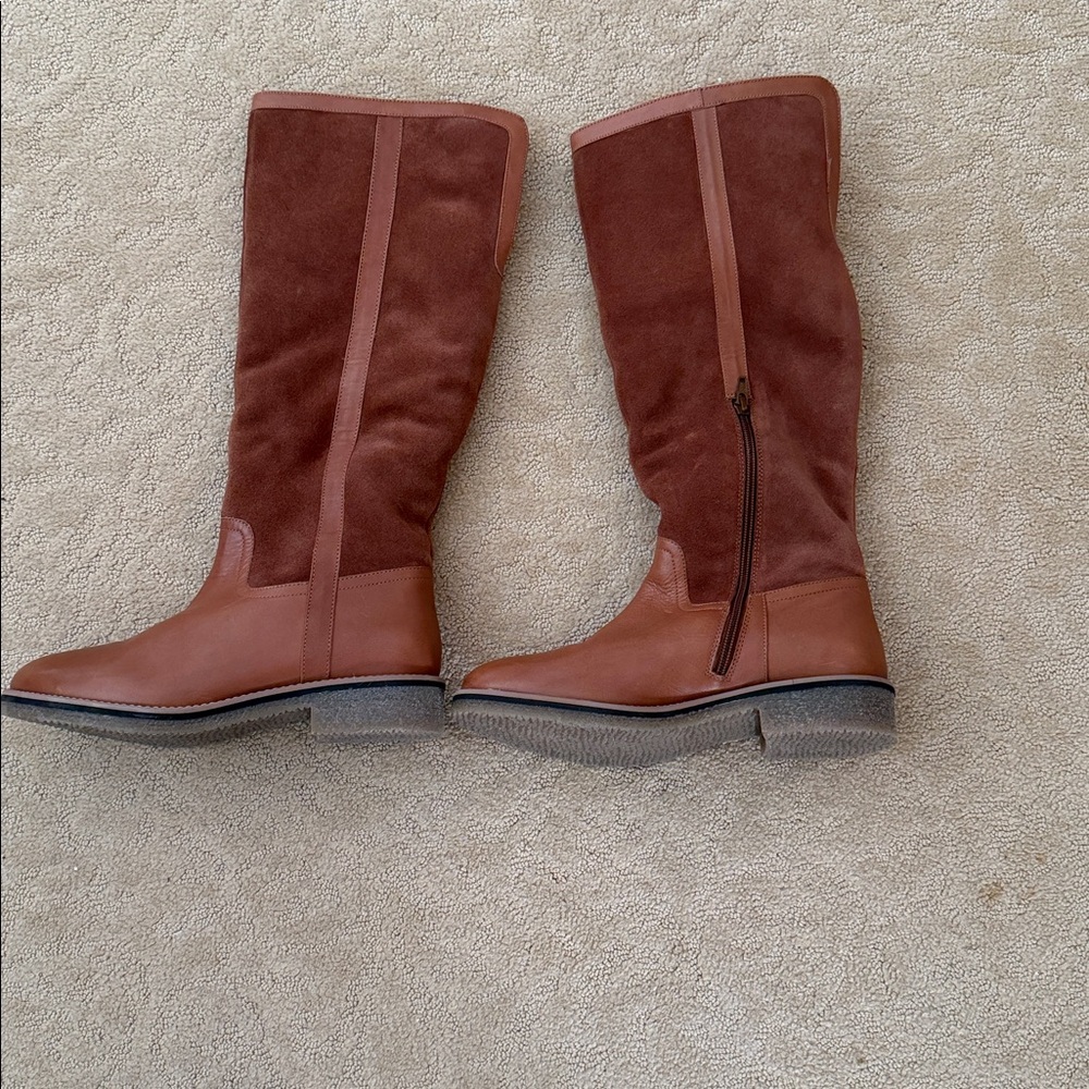 Charles David Tan Over the Knee Boots - Picture 2 of 4